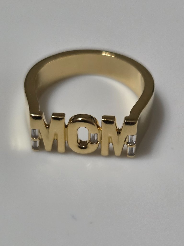 Authentic Pandora Mom Signet Ring